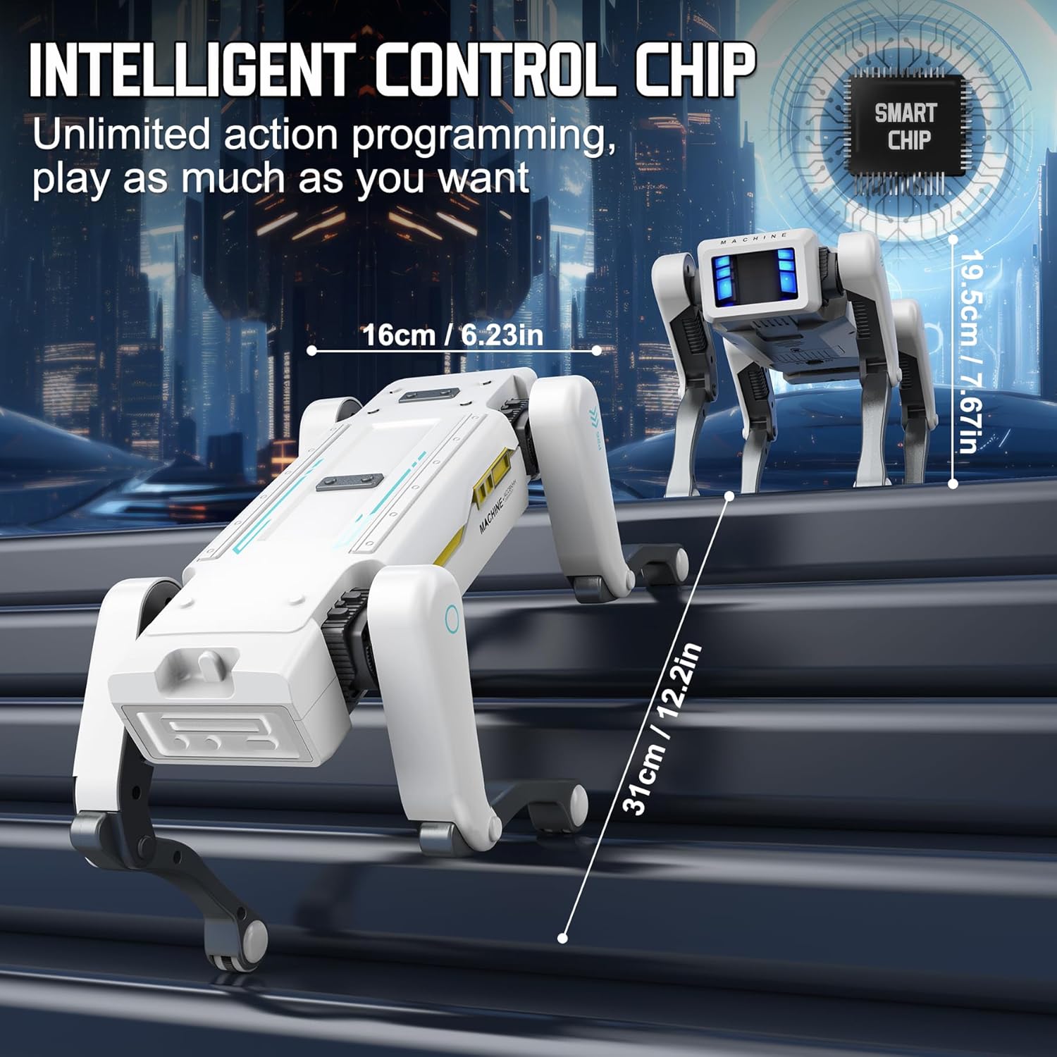 Chien robot RC multifonction i - Interactive Squeaky Plush Dog Toy avis et prix
