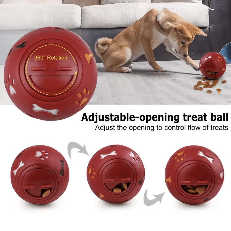 Balle distributrice de friandi - Rubber Treat Dispensing Dog Toy avis et prix